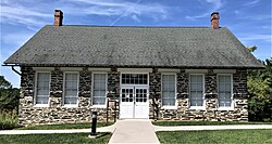 The Lewis Anthony Building, first used for industrial training, and then from 1929, the college's library