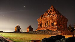 Ijo, a 10th-century AD Hindu temple located on Ijo Hill Southeast from Prambanan
