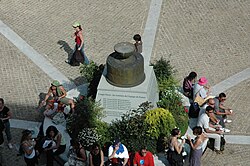 A monument to the Davis Cup at Stade Roland Garros in Paris, France