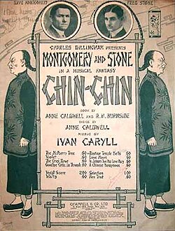 Poster art for Broadway show Chin-Chin (1914)