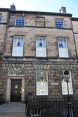 Clerk Maxwell's birthplace at 14 India Street in Edinburgh is now the home of the James Clerk Maxwell Foundation.