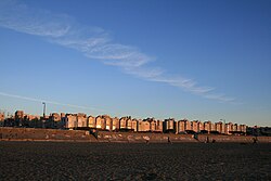 The Crow instability of a jet aeroplane's contrail visually demonstrates the vortex created in the atmosphere (gas fluid medium) by the passage of the aircraft.