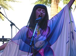 Kimbra performing in 2015