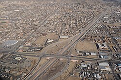 Aerial view of Interstate 40