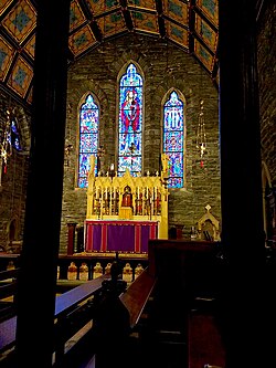 The high altar at the Anglo-Catholic Church of the Good Shepherd in Rosemont, Pennsylvania