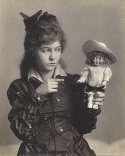 Dorothy Gish with a doll