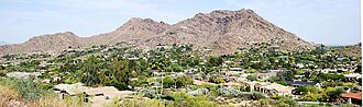Paradise Valley, looking east to Mummy Mountain