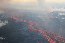 Lava flows at Holuhraun, Iceland, September 2014