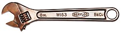 Beryllium copper adjustable wrench