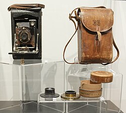 Kodak No. 3 Autographic camera used by New Zealand photographer Bobbie Barwell in the 1930s