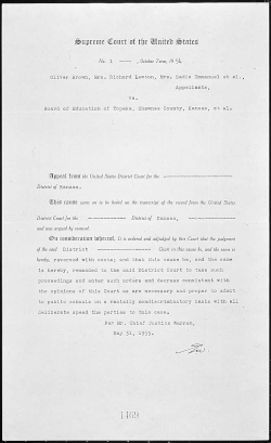 Judgment and order of the Supreme Court for the case