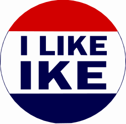 Eisenhower button from the 1952 campaign