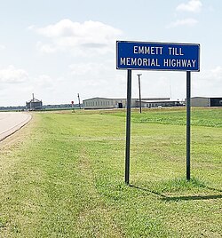 Emmett Till Memorial Highway, US 49E, Tutwiler, Mississippi, 2019