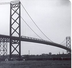 Ambassador Bridge in 1979