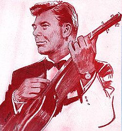 1953 portrait of Godfrey with ukulele