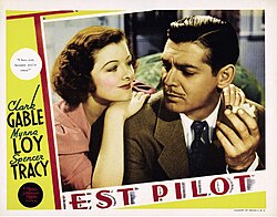 With Clark Gable in Test Pilot
