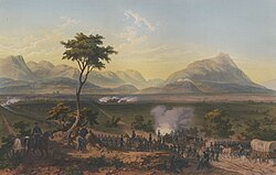 The Battle of Monterrey September 20–24, 1846, after a painting by Carl Nebel