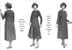 Utility Dress for the Woman War Worker of 1918