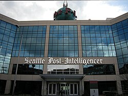 The former offices of the Seattle Post-Intelligencer, a major daily newspaper
