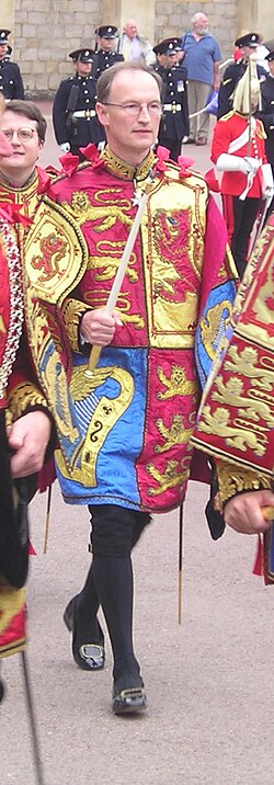 Bruce processing as Fitzalan Pursuivant