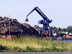 Bulk-handling crane