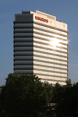 The two largest supermarkets chains in Switzerland, Migros and Coop, are cooperatives. The third largest bank, Raiffeisen, is a cooperative as well.