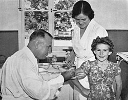Diphtheria immunization in Brisbane, 1940