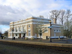 Built in 1918, Salem's passenger train depot serves Amtrak and Greyhound.