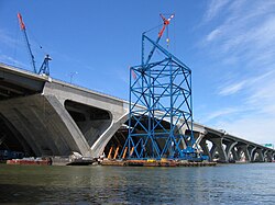 The Woodrow Wilson Bridge under reconstruction, June 2006
