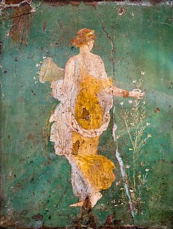 Spring fresco from the Villa Arianna, Stabiae, one of the best-known and iconic Roman frescoes