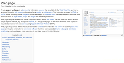 A screenshot of a web page. The computers to store, transmit, and display the web page are electronic media. The web page is an electronic medium.