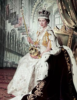 Beaton's photograph of Queen Elizabeth II on her coronation day, 1953
