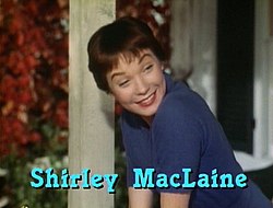 MacLaine in her debut film The Trouble with Harry (1955)
