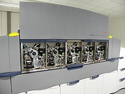 A Kodak NexPress 2500 digital printing press