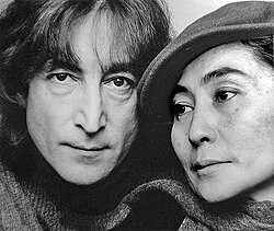 Lennon and Ono in 1980 by Jack Mitchell