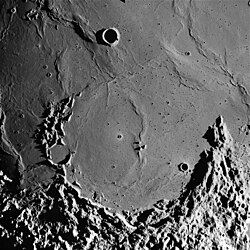 Wrinkle ridges within the crater Letronne