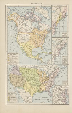 European colonization of North America and the Territorial evolution of the United States by Gustav Droysen