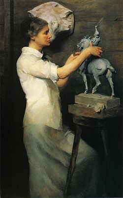 Portrait of Anna Vaughan Hyatt, 1915, by Marion Boyd Allen
