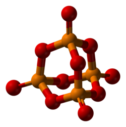 The P4O10 cagelike structure—the basic building block for phosphate glass