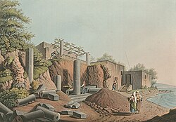 Ancient temple in Salina, 1810