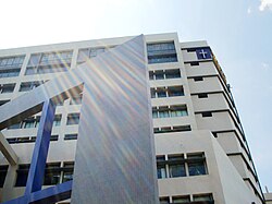 A corner of Fu Jen College of Medicine new building.