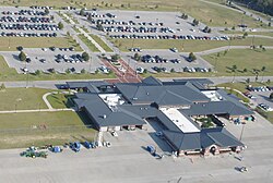 Aerial photo of Tyler Pounds Regional Airport