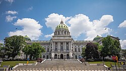 The Pennsylvania State Capitol in Harrisburg