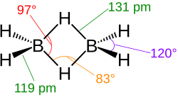 Structure of diborane