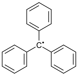 Triphenylmethyl, a rare example of a stable organic radical
