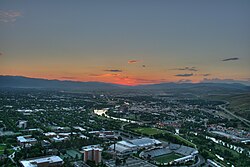 View of downtown from Mt. Sentinel