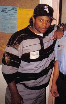 Eazy-E (pictured in 1993) feuded with almost every member of N.W.A, with the exception of DJ Yella, until his death in 1995.