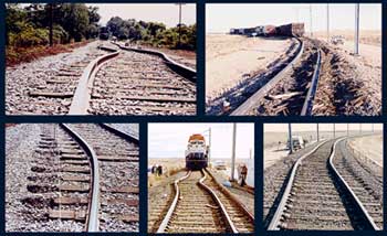 Thermal expansion of long continuous sections of rail tracks is the driving force for rail buckling. This phenomenon resulted in 190 train derailments during 1998–2002 in the US alone.[48]