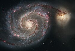 The Whirlpool Galaxy (M51), which inspired the name of the algorithm.[2]
