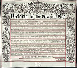 The Letters Patent annexing the Northern Territory to South Australia, 1863